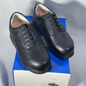Womens Mt Emey Apis 9302 Black Leather‎ Orthopedic Diabetic Shoes Sz. 8 3E NEW